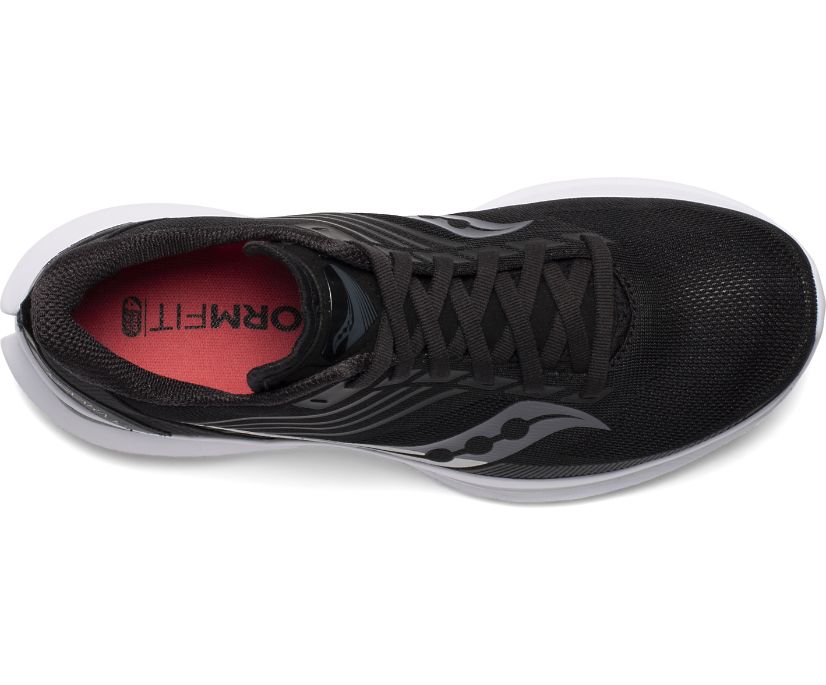 Women's Saucony Kinvara 12 Running Shoes Black / Silver | Singapore 168SGLO